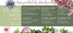 Flyer Einladung Kunst und Handwerk Rückseite